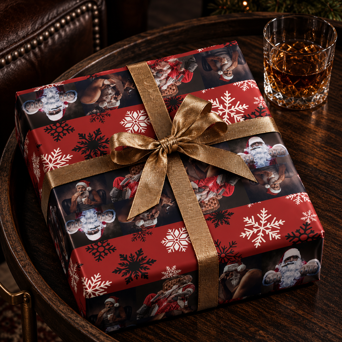 Rough Night — Bad Santa Wrapping Paper