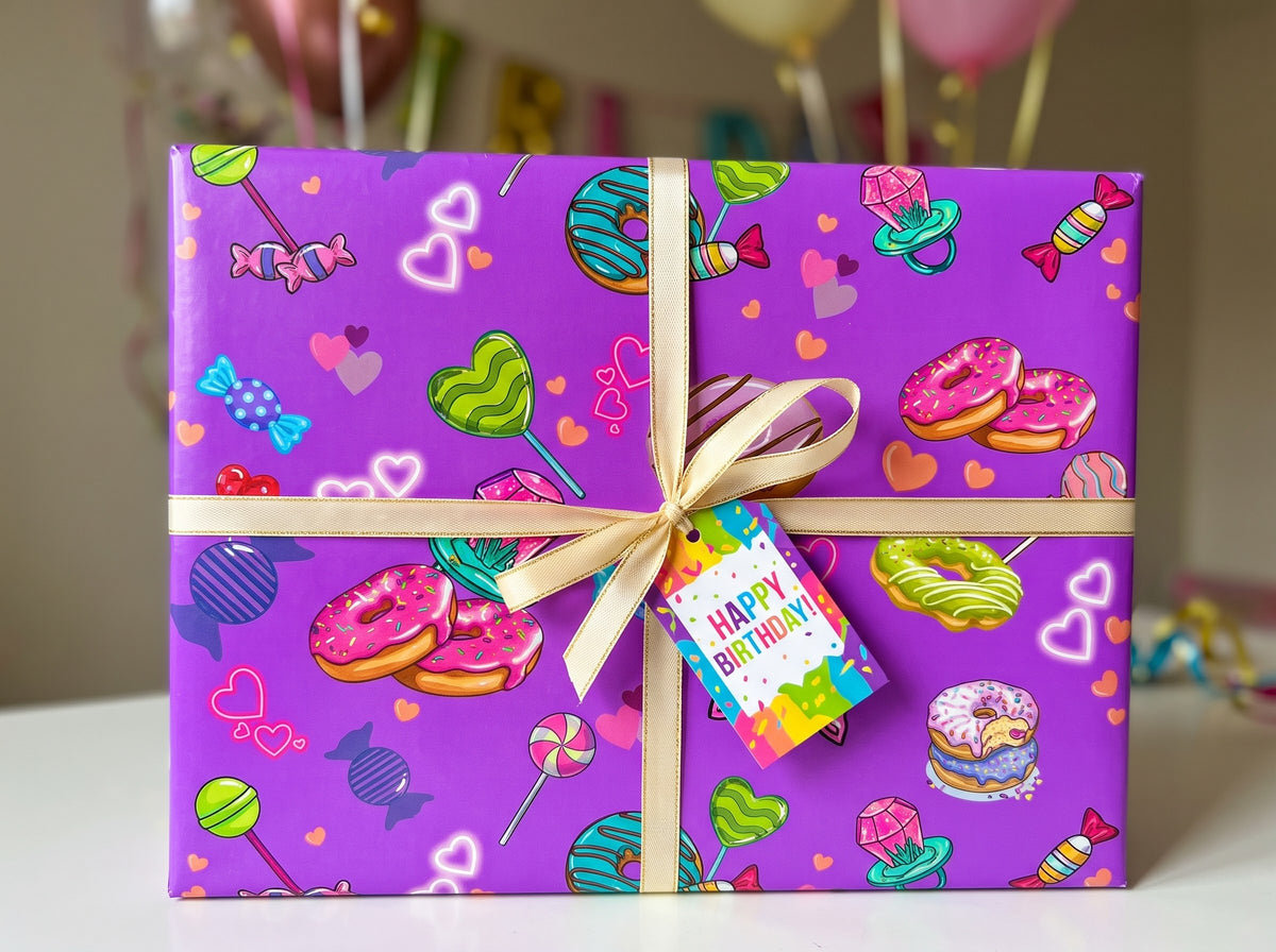 Candy Jar — Donut & Candy Wrapping Paper