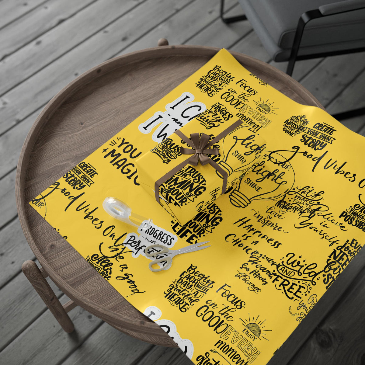 Good Vibes — Affirmation Wrapping Paper