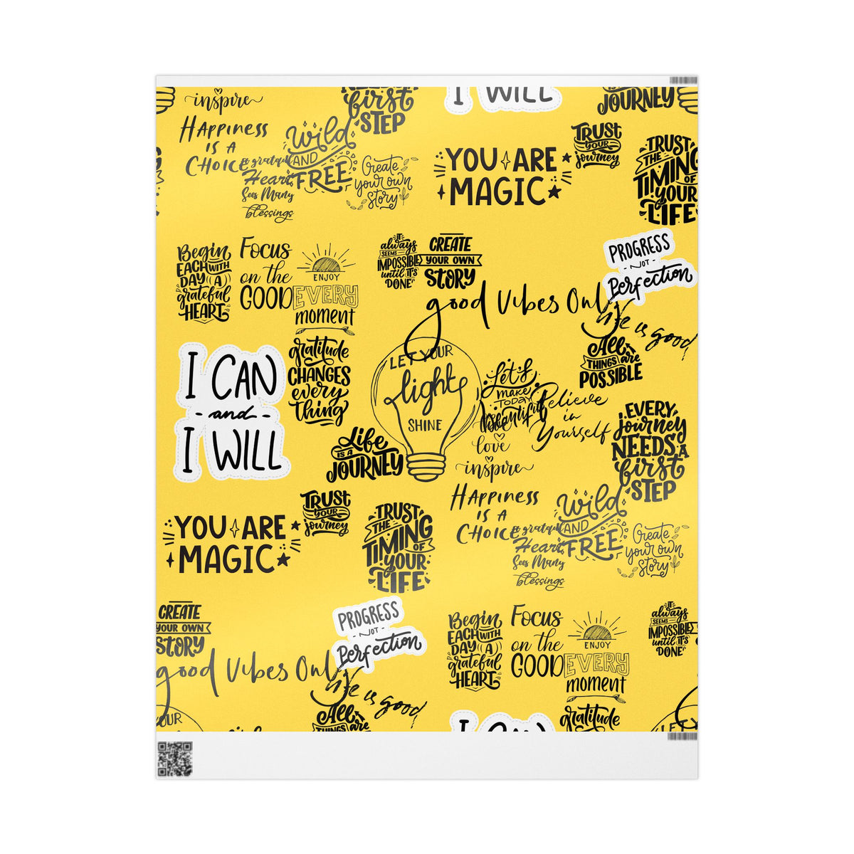 Good Vibes — Affirmation Wrapping Paper