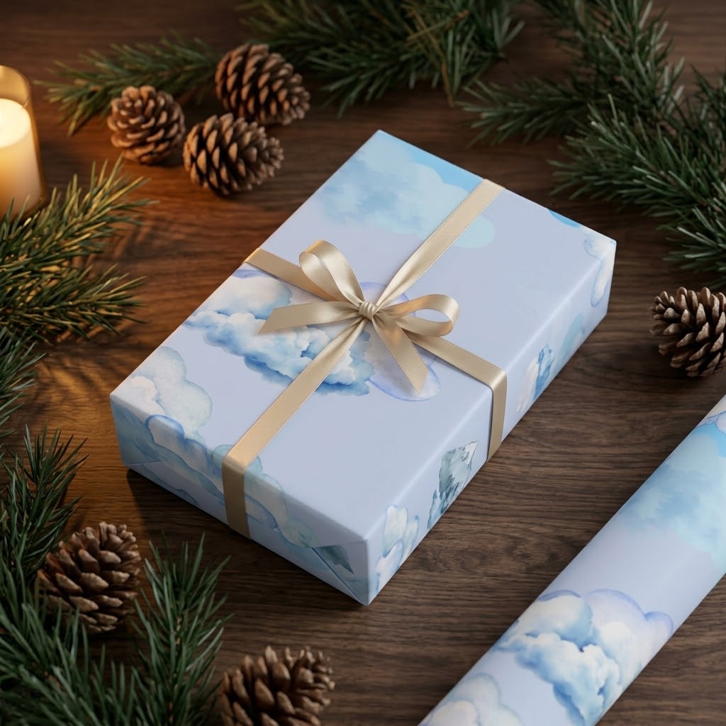 Cloud Nine — Watercolor Sky Wrapping Paper