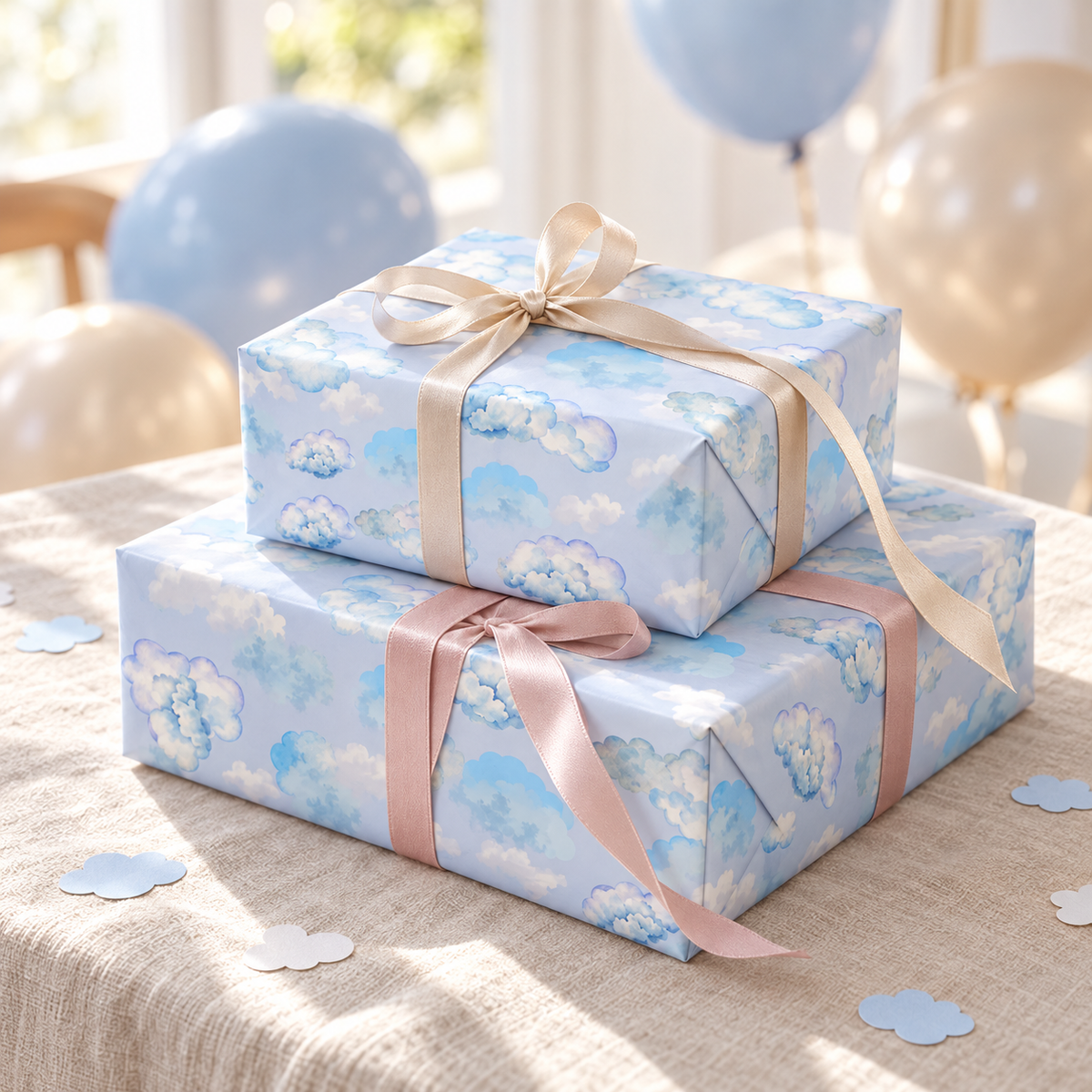 Cloud Nine — Watercolor Sky Wrapping Paper