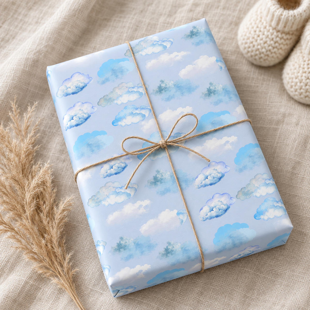Cloud Nine — Watercolor Sky Wrapping Paper