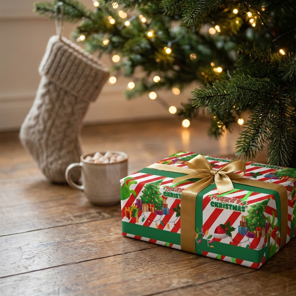 Caught Red-Handed — Christmas Wrapping Paper
