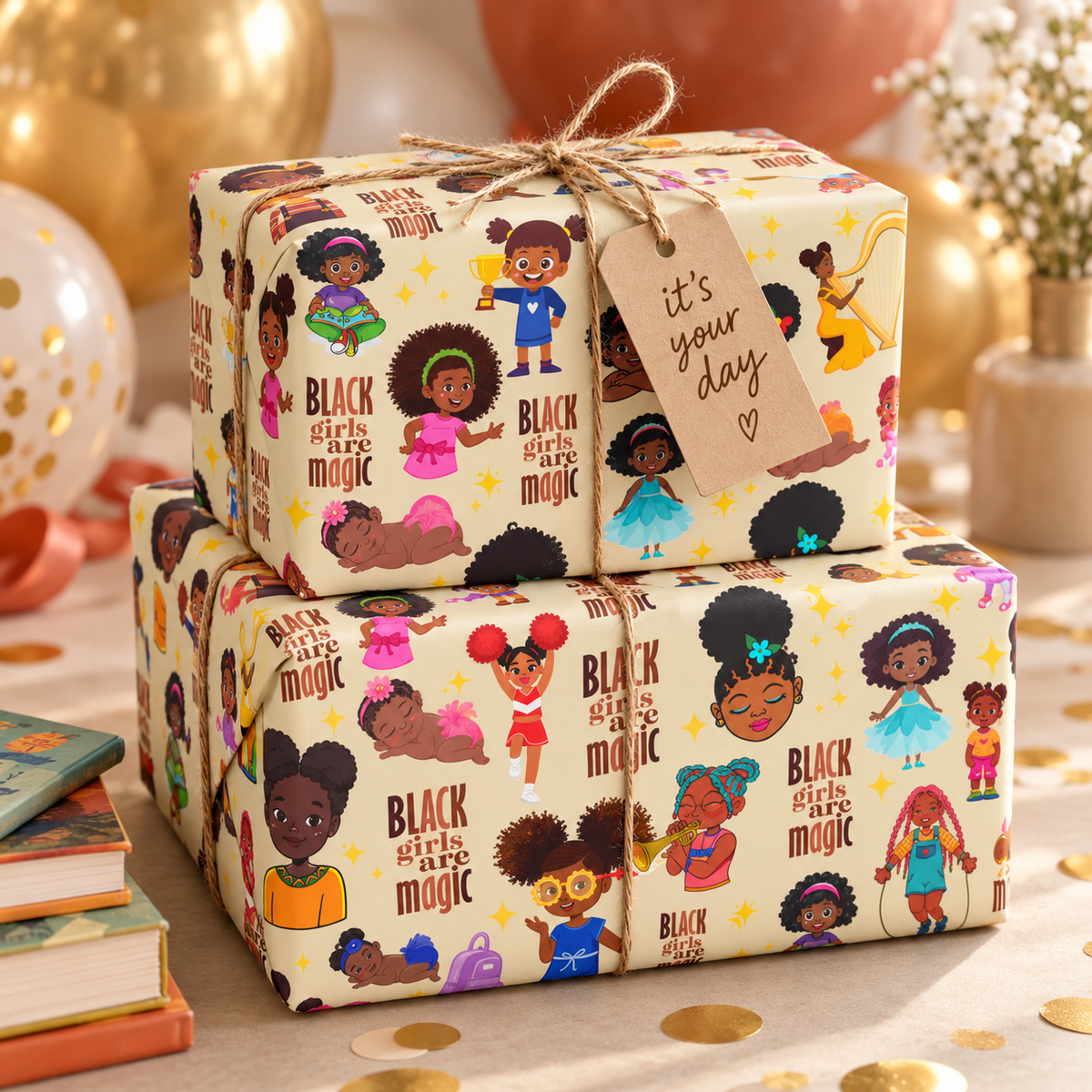 Black Girls Are Magic — Wrapping Paper