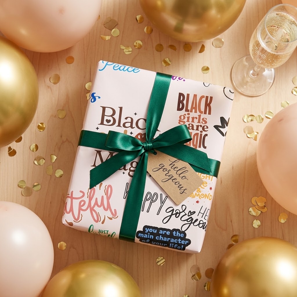 Black Girl Magic — Affirmation Wrapping Paper