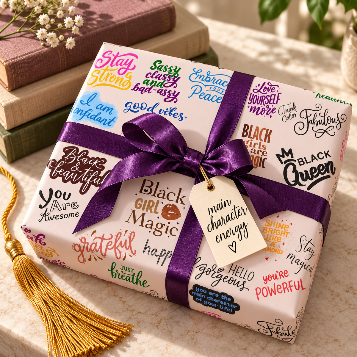Black Girl Magic — Affirmation Wrapping Paper