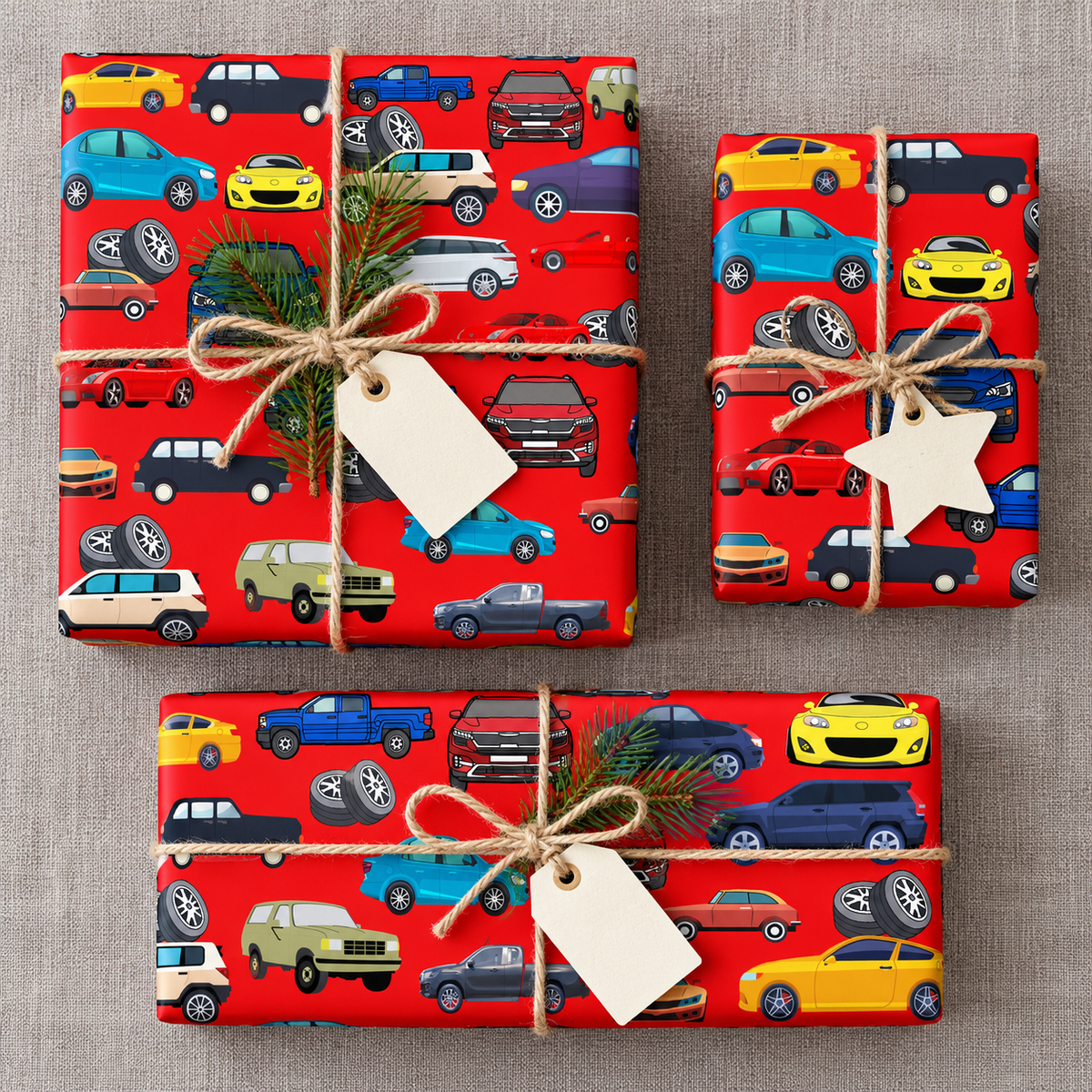 Fast Lane — Kids Car Wrapping Paper