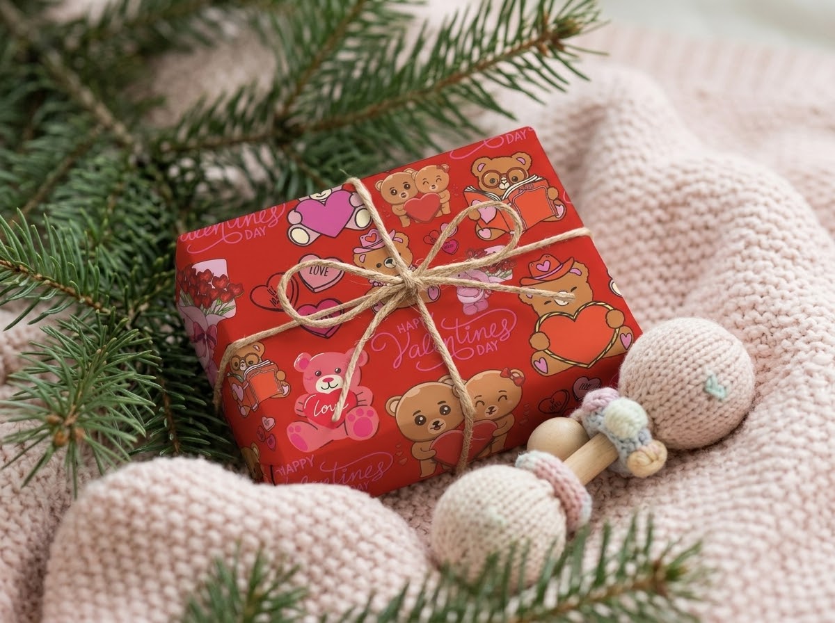 Bear Hugs — Valentine's Wrapping Paper