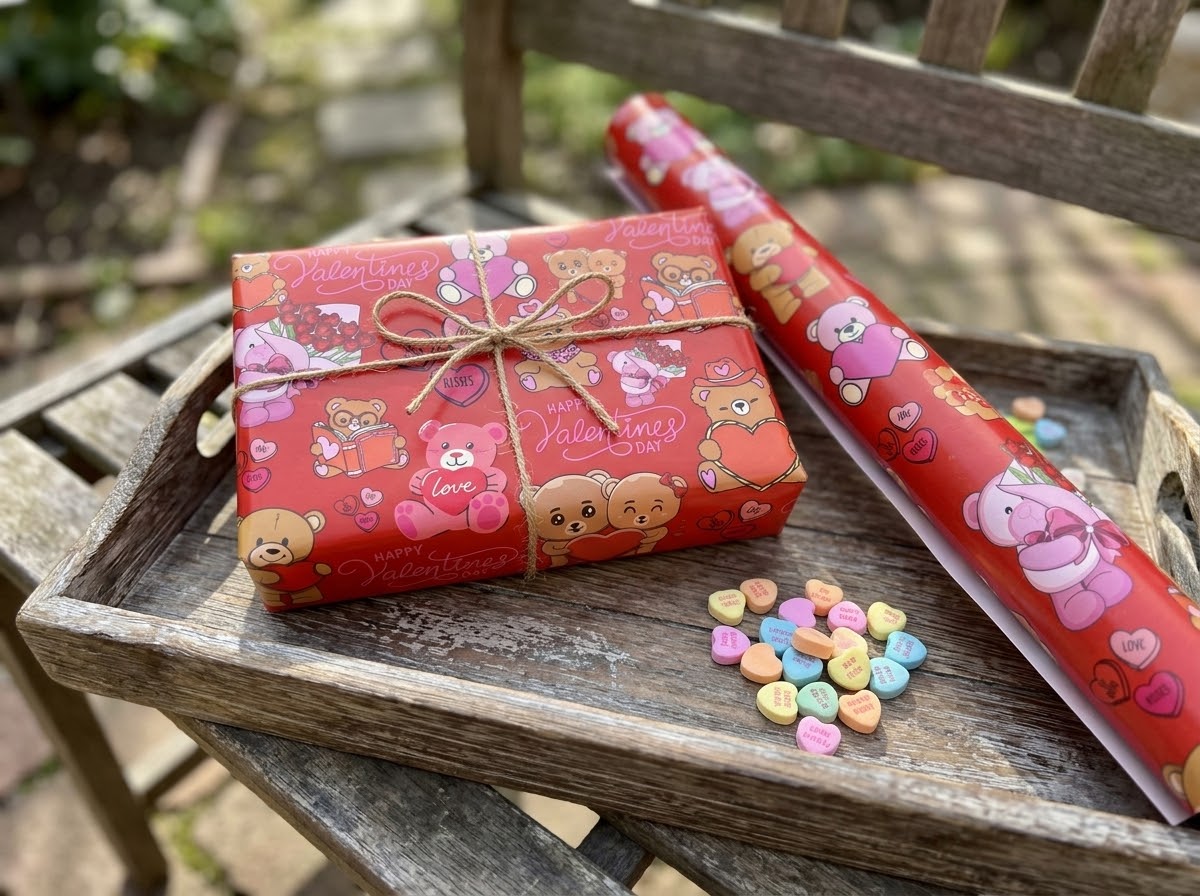 Bear Hugs — Valentine's Wrapping Paper