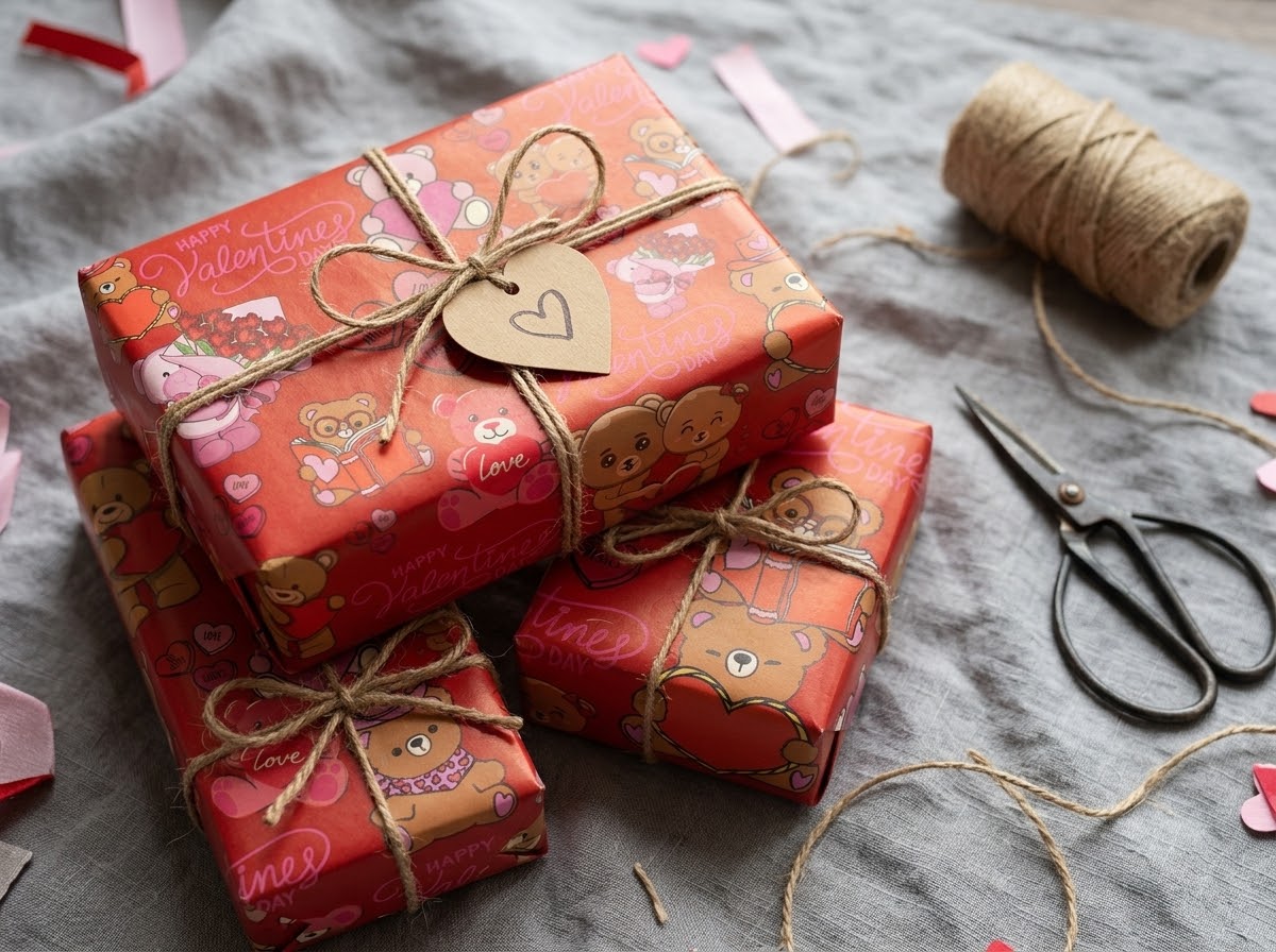 Bear Hugs — Valentine's Wrapping Paper