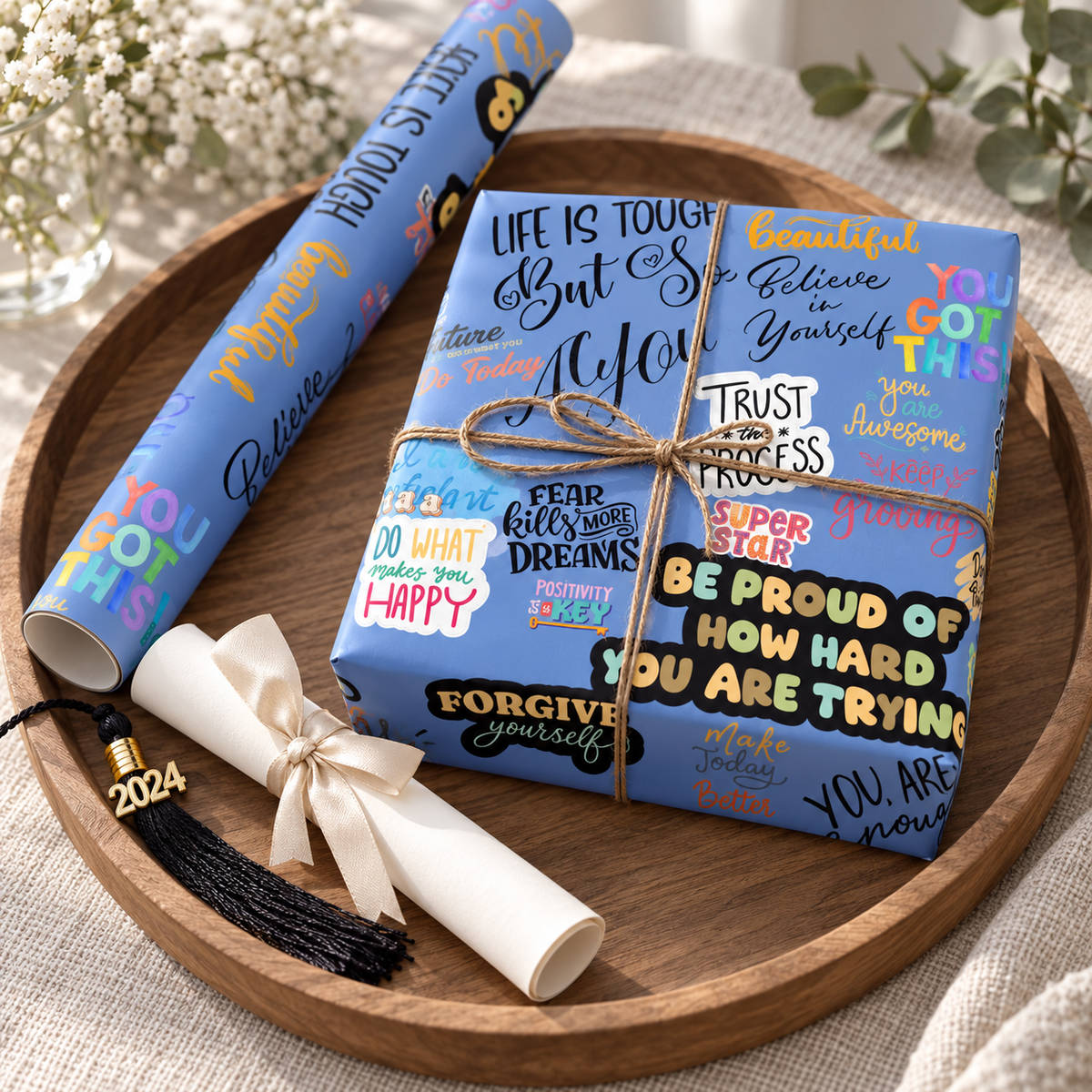 Rise Up — Affirmation Wrapping Paper