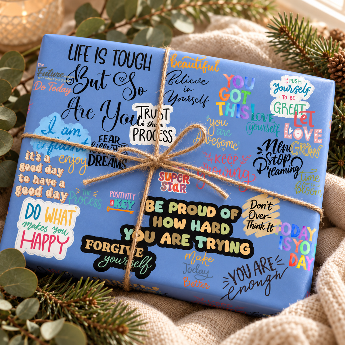 Rise Up — Affirmation Wrapping Paper