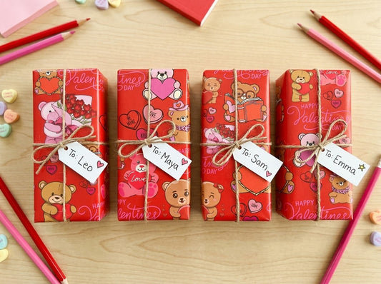 Bear Hugs — Valentine's Wrapping Paper