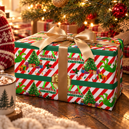 Caught Red-Handed — Christmas Wrapping Paper