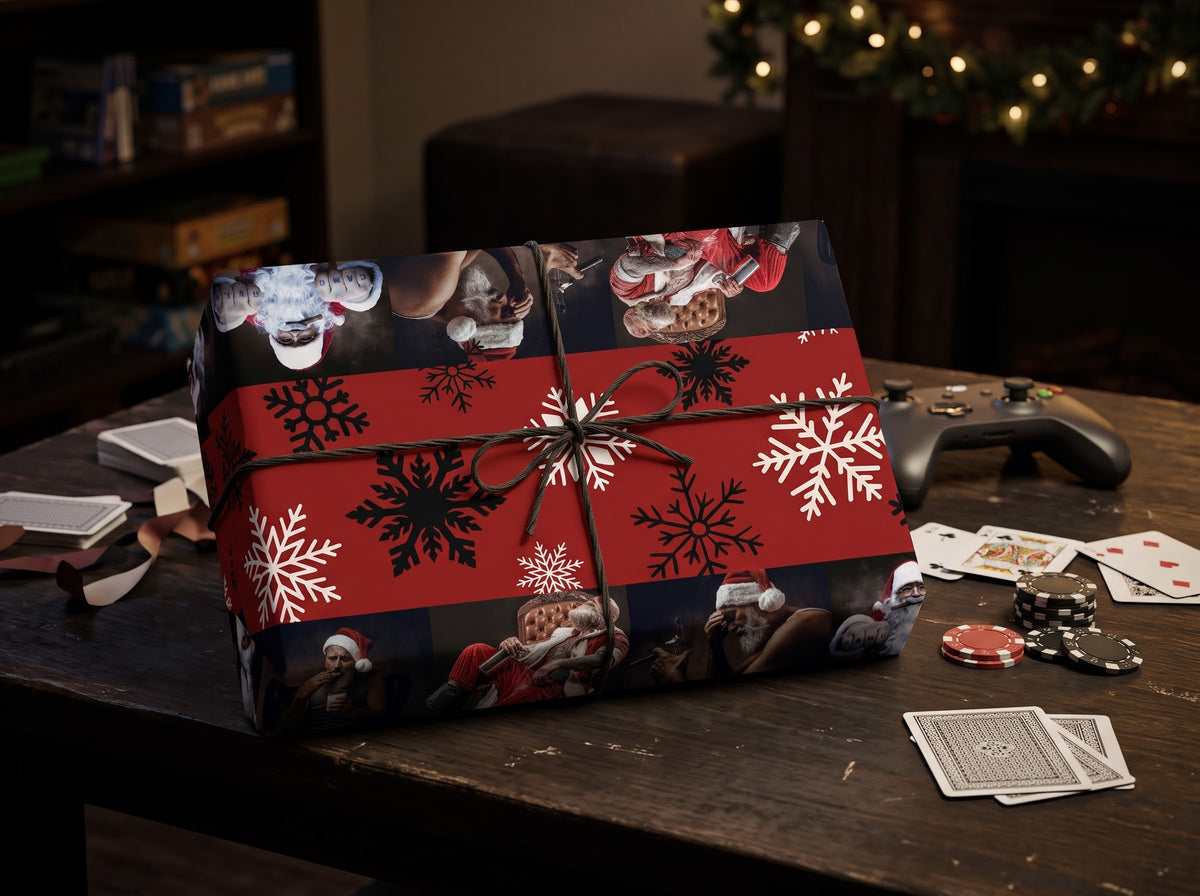 Rough Night — Bad Santa Wrapping Paper