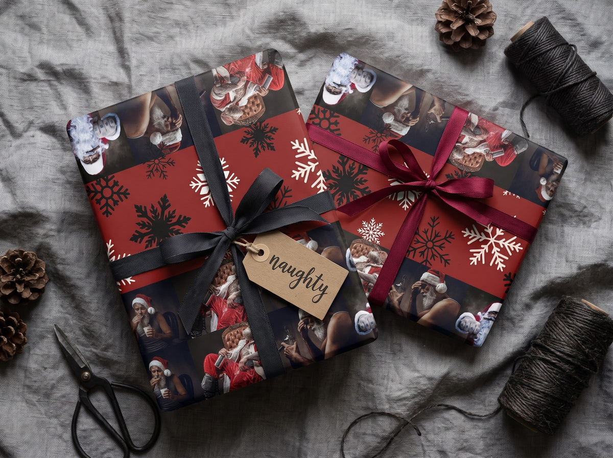 Rough Night — Bad Santa Wrapping Paper