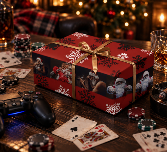 Rough Night — Bad Santa Wrapping Paper