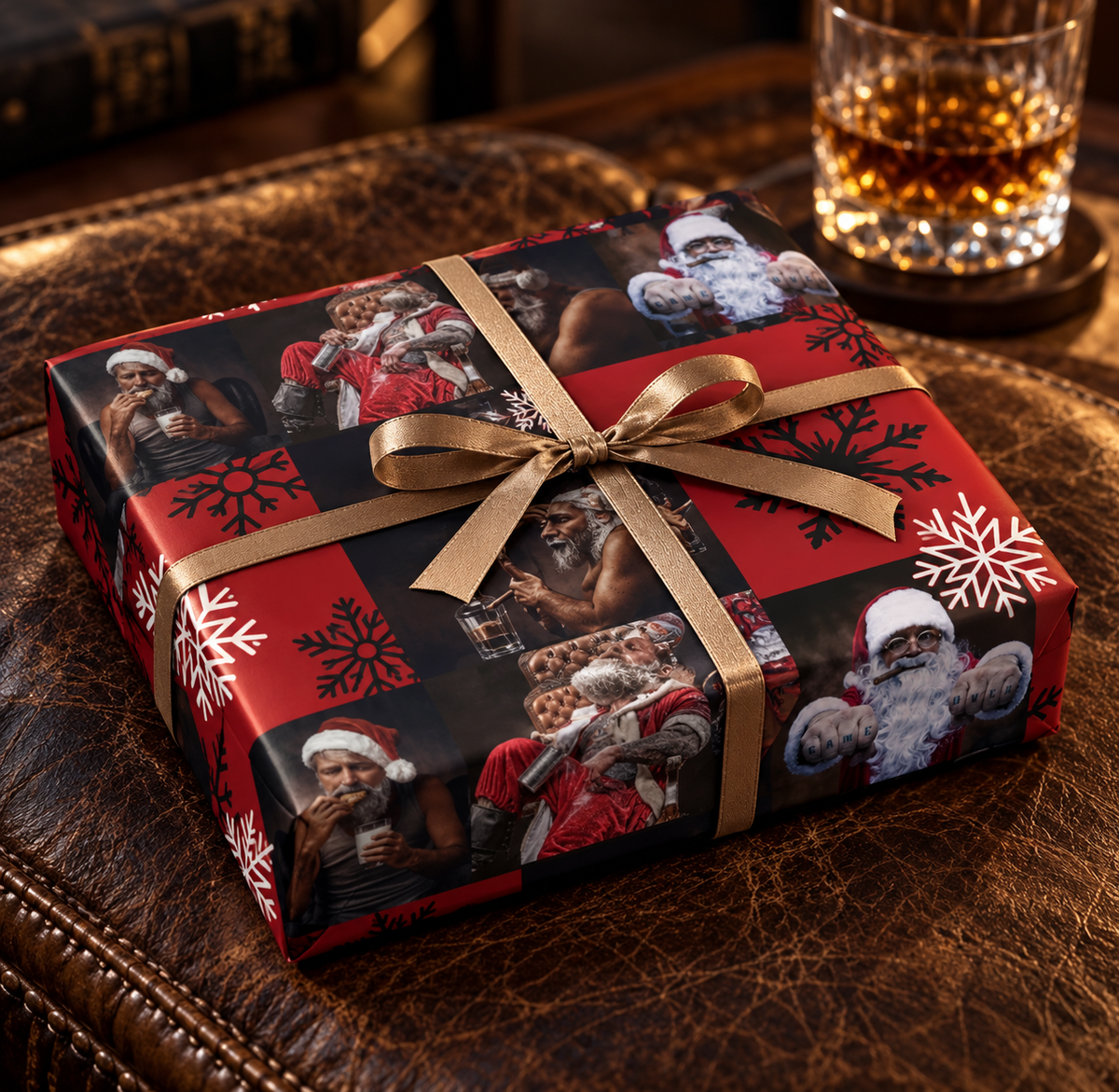 Rough Night — Bad Santa Wrapping Paper