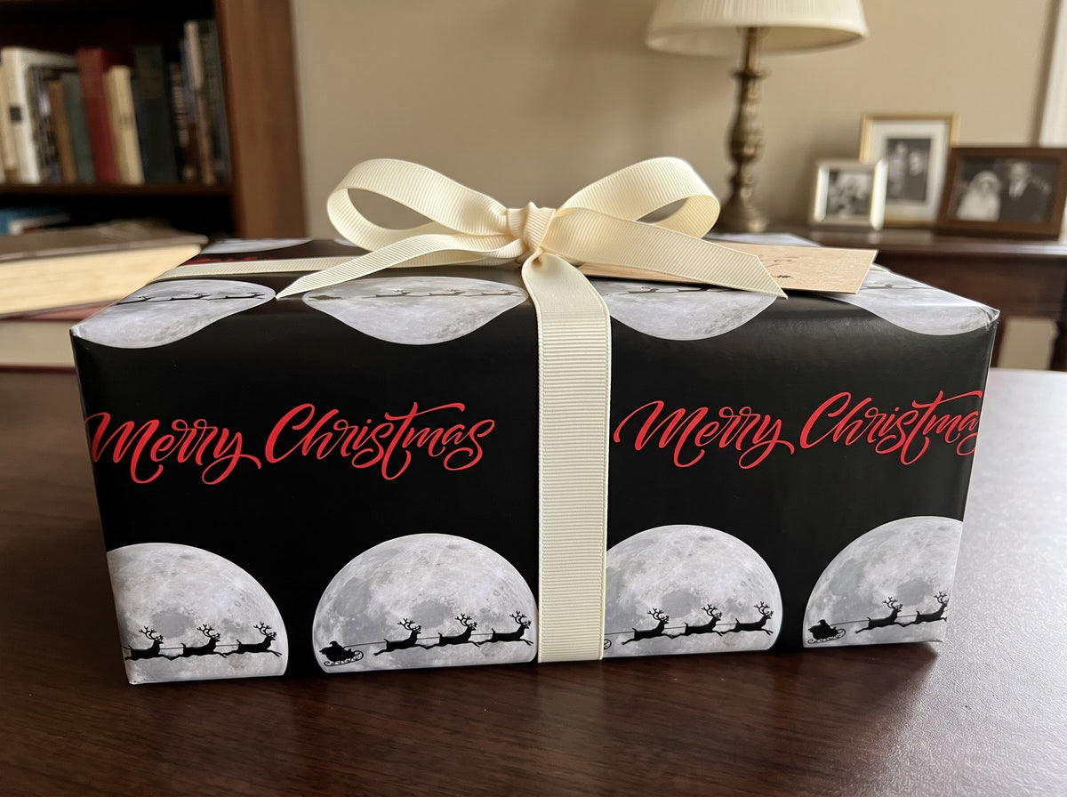 Midnight Flight — Merry Christmas Wrapping Paper