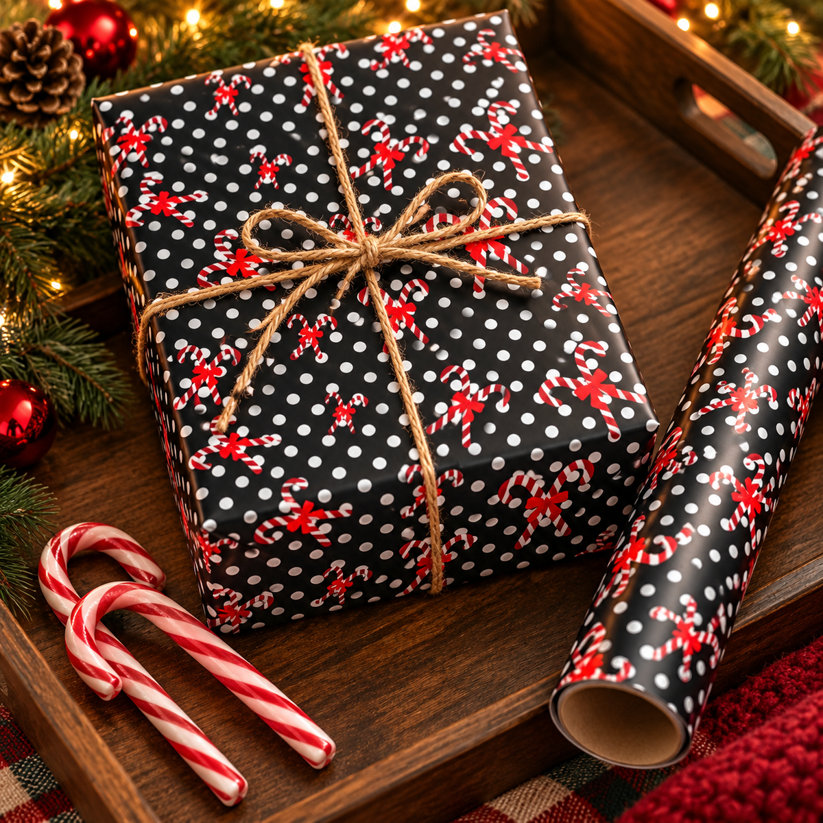 Dots and stripes — Holiday Wrapping Paper