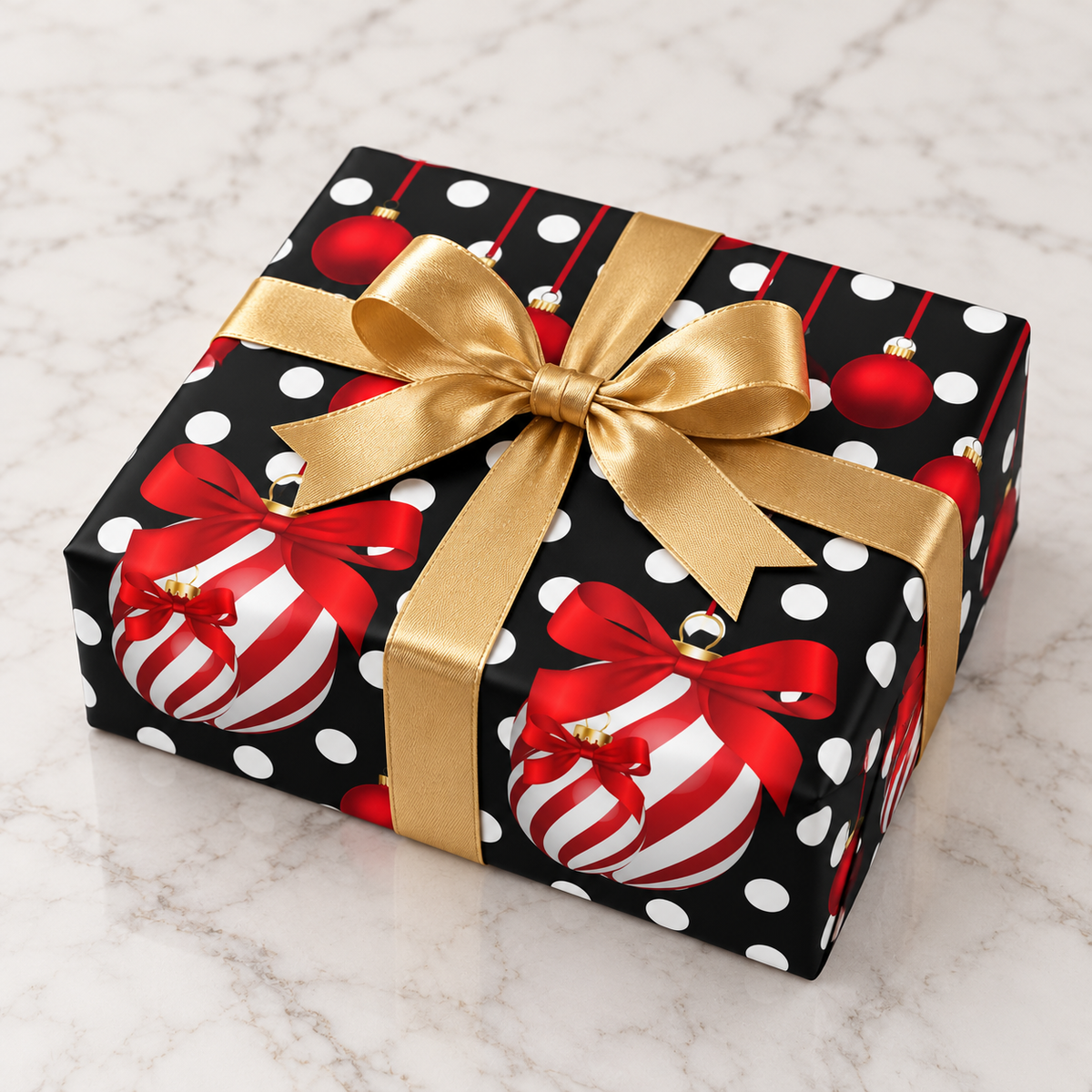 Baubles & Bows — Polka Dot Wrapping Paper