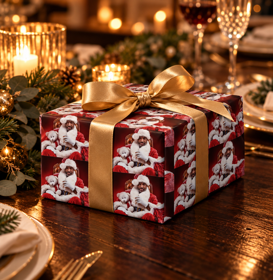 Santa's Chair — Ethnic Wrapping Paper