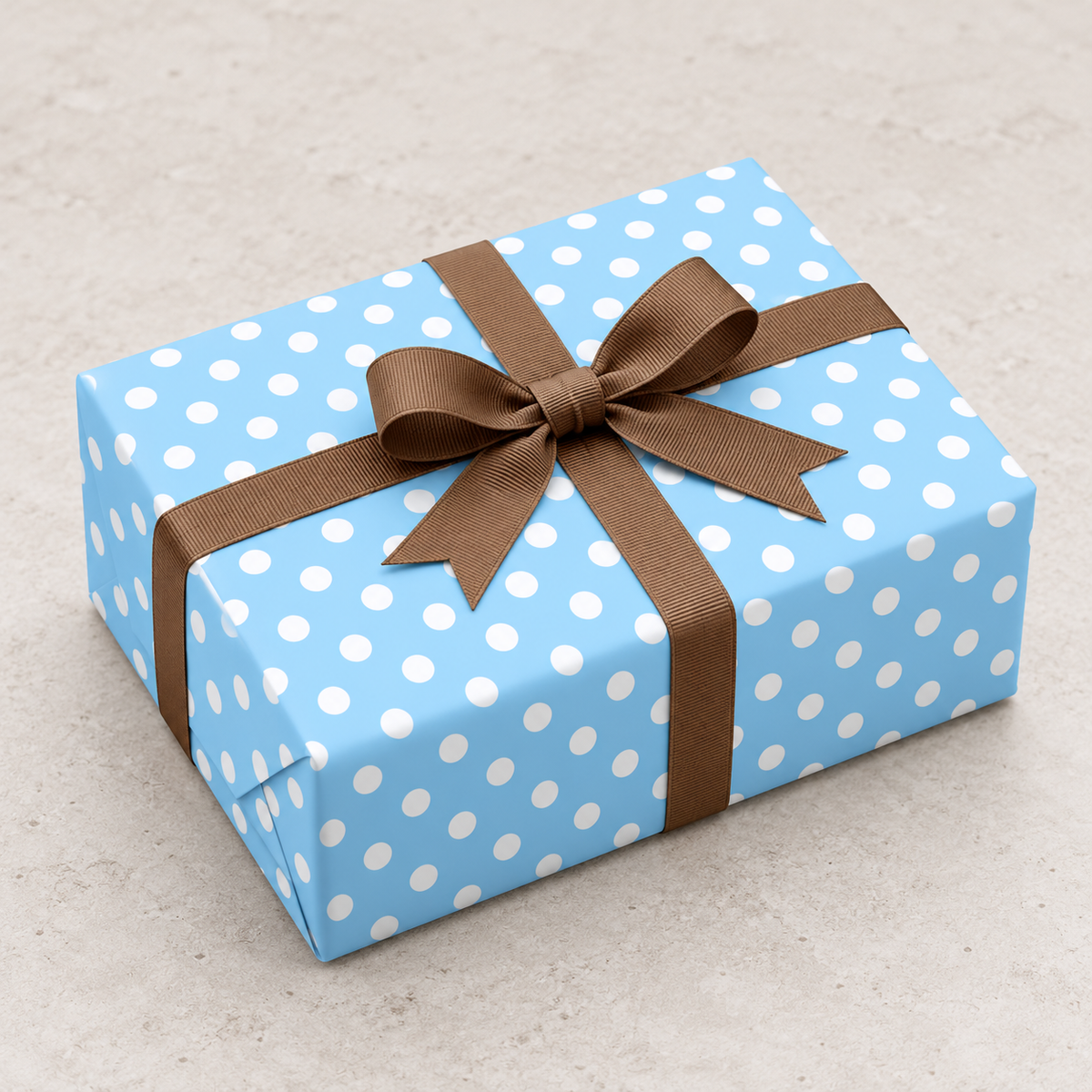 Blue Skies — Polka Dot Wrapping Paper