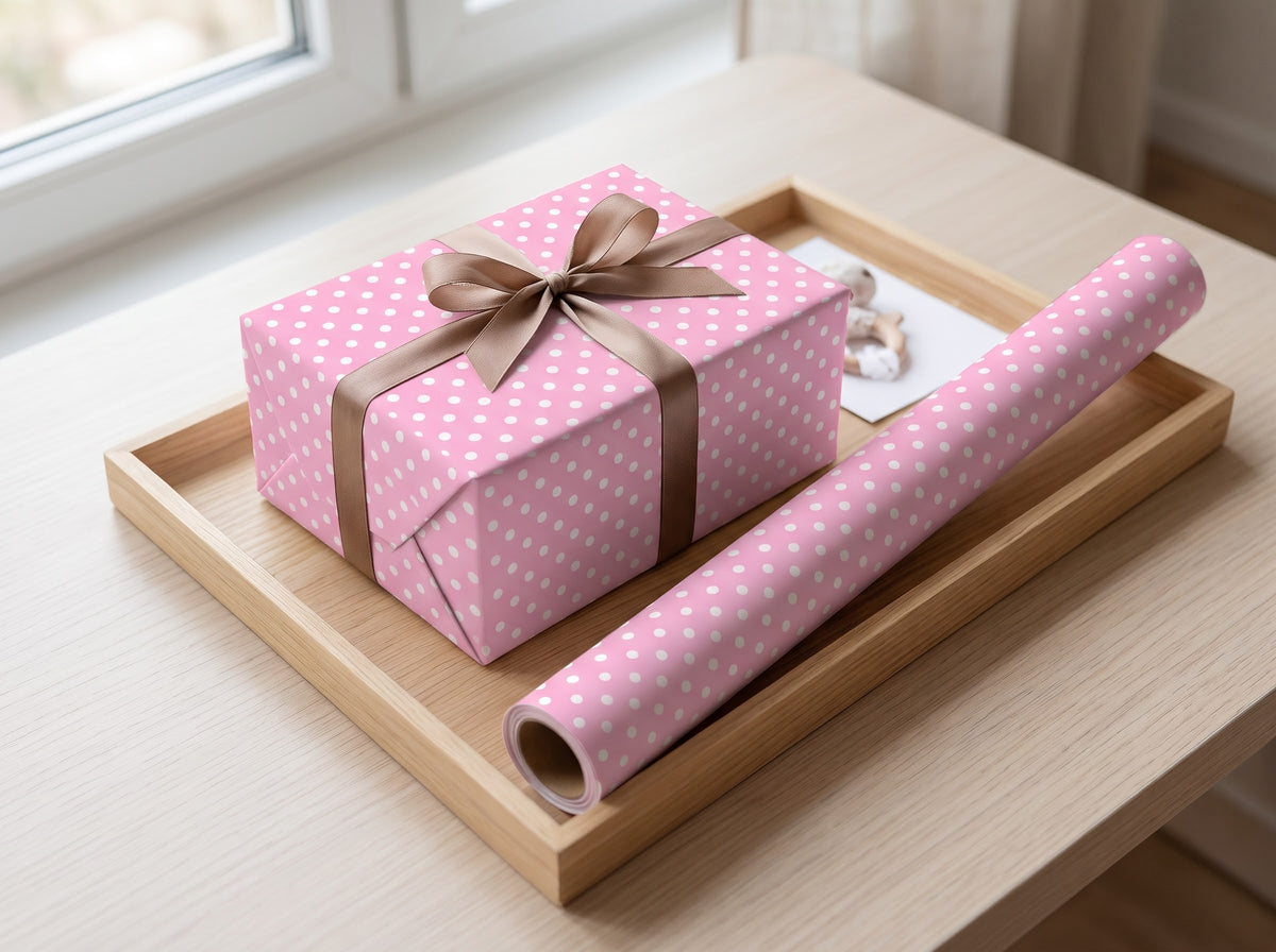 Cotton Candy — Polka Dot Wrapping Paper