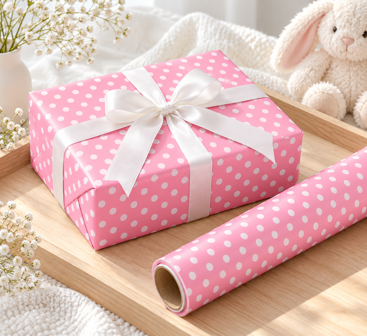 Cotton Candy — Polka Dot Wrapping Paper