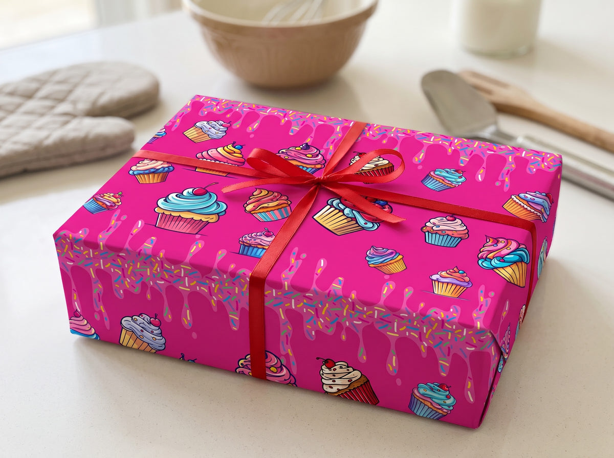 Frosted Fun — Cupcake Wrapping Paper
