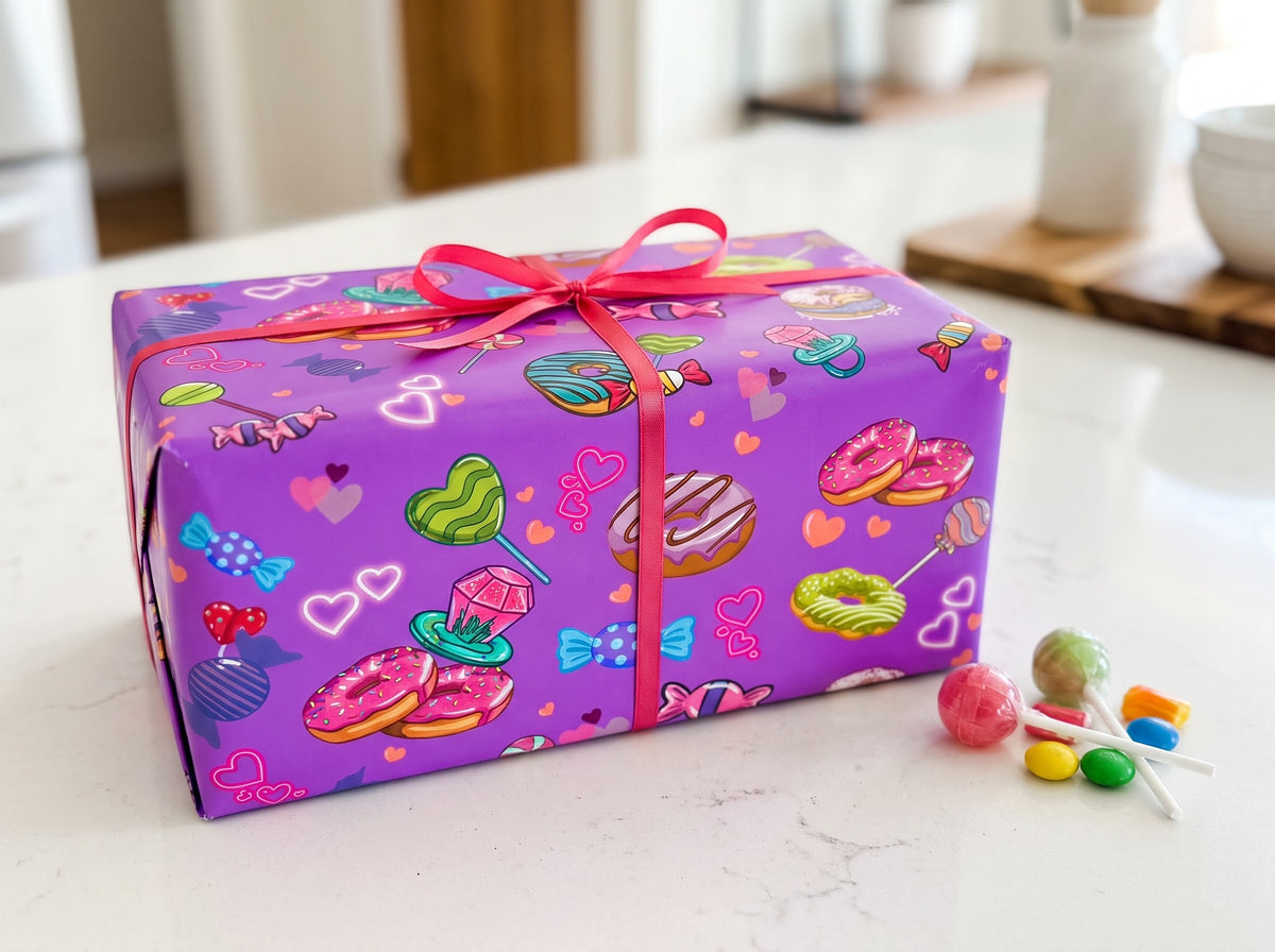 Candy Jar — Donut & Candy Wrapping Paper