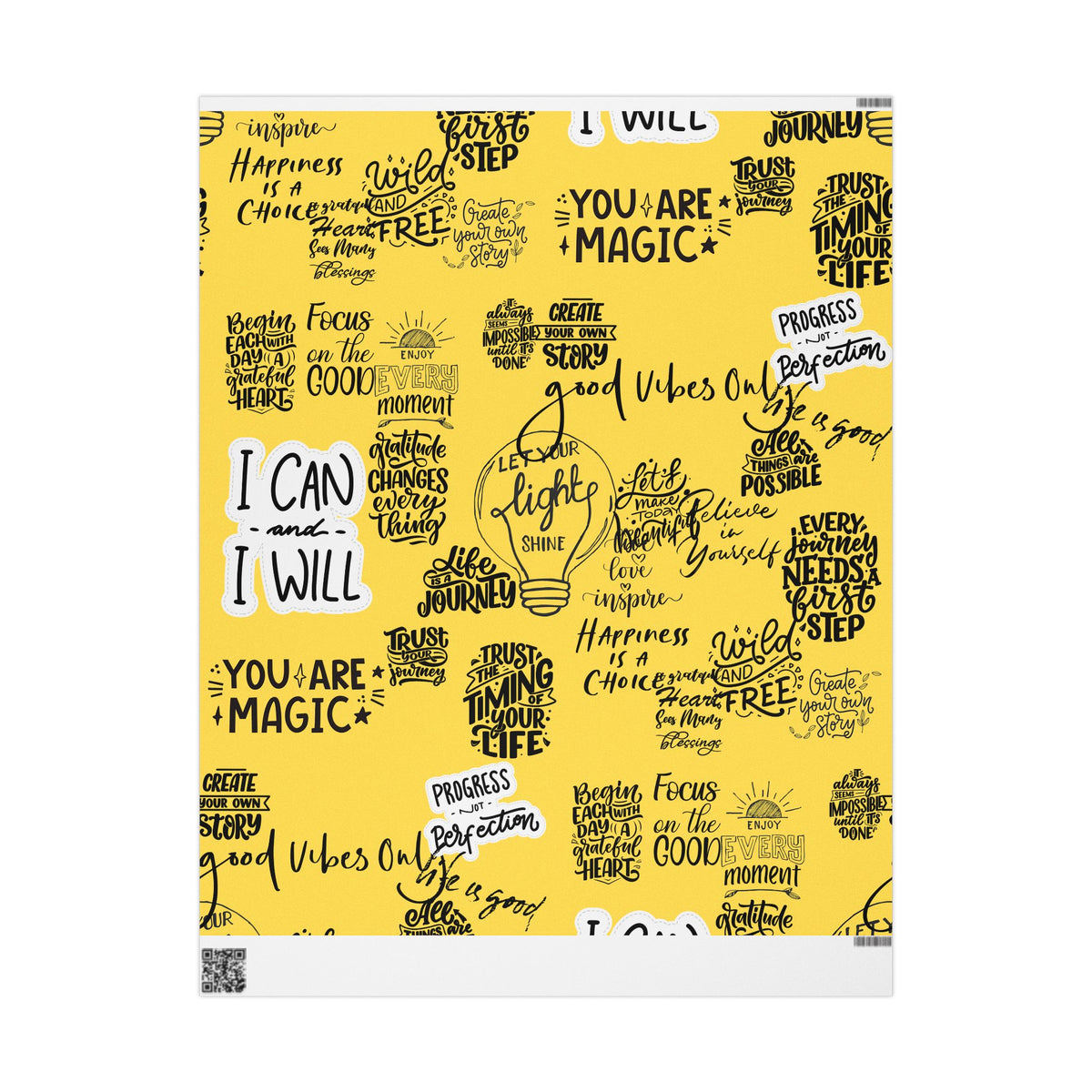 Good Vibes — Affirmation Wrapping Paper