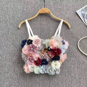 Beautiplex spring flower bra top