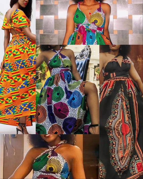 Beautiplex Kente Infinity dress