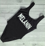 Melanin Swimsuit One Piece Gift For Her Vacation Wear Beach Wear graphic swimsuit novelty swimwear Beautiplex