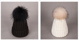 Real Fur Beanie Outdoor Accessories Fur PomPom Hat Adult Gift For Friend Ski Vacation Secret Santa Present Winter Getaway Hat Beautiplex