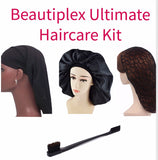 Large Bonnet Long Braid Bonnet Hair Net Edge Brush Curly Kinky Hair Care kit Protective Night Bonnet Beautiplex