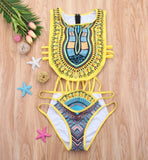 African Inspired Swimsuit Cut Out Dashiki Swimsuit Tribal Bathing Suit Plus Size Swimsuit Kente Print Swim Suit Gift Idea Beach Beautiplex