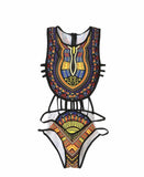 African Inspired Swimsuit Cut Out Dashiki Swimsuit Tribal Bathing Suit Plus Size Swimsuit Kente Print Swim Suit Gift Idea Beach Beautiplex