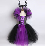 Maleficent Costume Dress Tulle Girl Dress Up Disney Villain Kid Costume Party Cosplay Custom Movie Dress Beautiplex