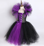 Maleficent Costume Dress Tulle Girl Dress Up Disney Villain Kid Costume Party Cosplay Custom Movie Dress Beautiplex