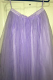 Floor length tulle skirt