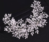 Bridal Headpiece Crystal Comb Rhinestone Wedding Accessories Bride Barrette Veil Bride Hairstyle Bridal Party Hair Beautiplex