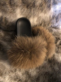 Beautiplex Real Fur Slides