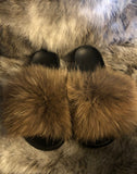 Beautiplex Real Fur Slides