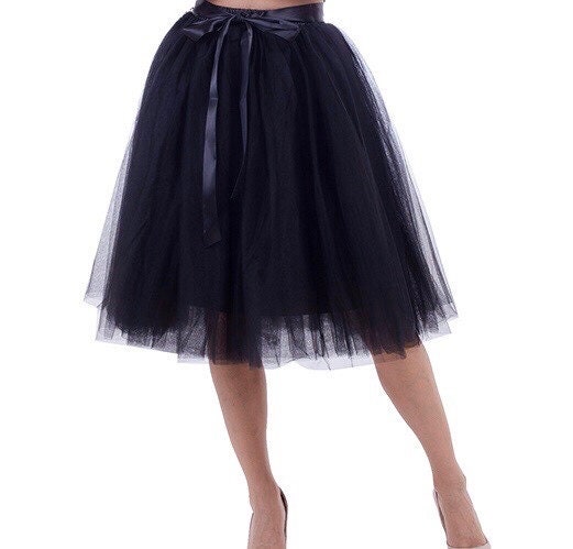 Tulle Skirt Knee Length Party Skirt bridesmaid Dress Photo Shoot tutu Skirt Beautiplex