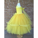 Beautiplex Princess Belle Costume Disney Princess Cosplay Tulle Dress Halloween Dress up Play