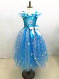 Elsa Costume Disney Tulle Dress Frozen Costume Kid Birthday Party Costume Beautiplex