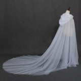 Beautiplex Hooded Tulle Cloak